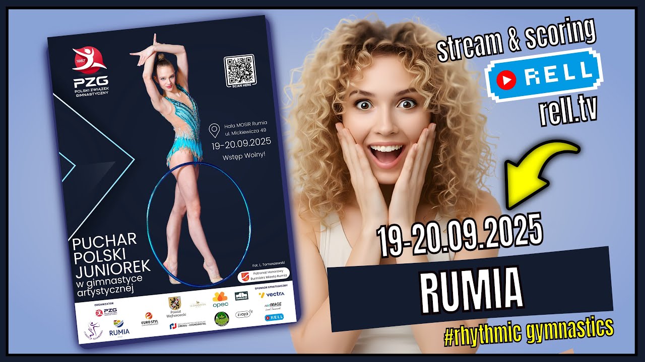 【▶️RELL 】Sobota cz.4 - PUCHAR POLSKI JUNIOREK w gimn. art. - 19-20.09.2025 RUMIA