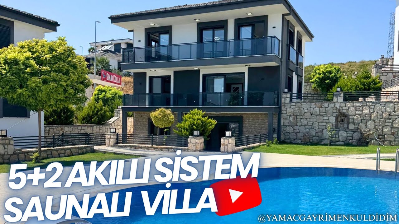 Geniş Ailelere Özel! 5+2 Tripleks Havuzlu Lüks Villa Turu