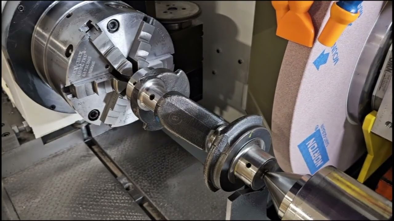 Weldon Midas Turret Grinder: Crankshaft grinding simulation