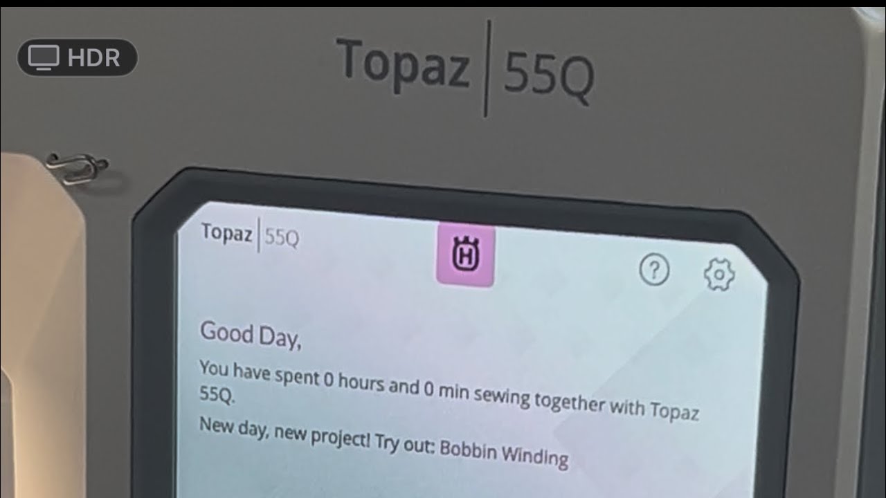 HUSQVARNA/VIKING’s Topaz 55Q! A sneak peak at HUSQVARNA/VIKING’s newest Topaz!