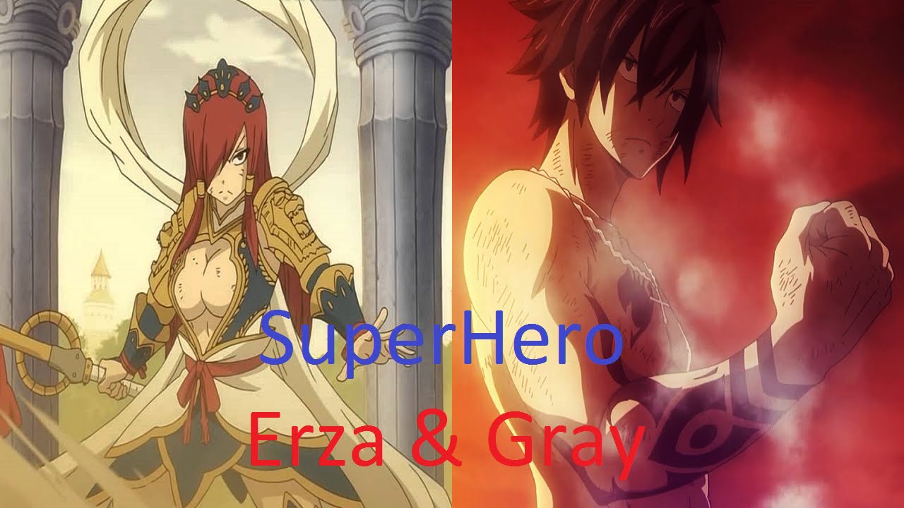 Fairy Tail - Superheroes (Gray & Erza)