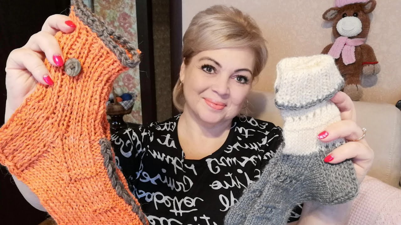 ВЯЗАНИЕ🧶 Носочное Нечто🧦 и Медвежонок😊 #татьянакильмяшкина #вязание #радиотаня