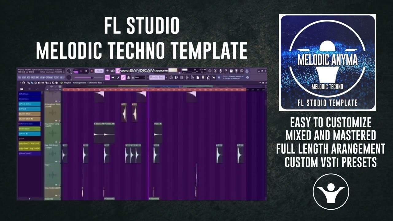 Melodic Techno Anyma Style - FL Studio Template