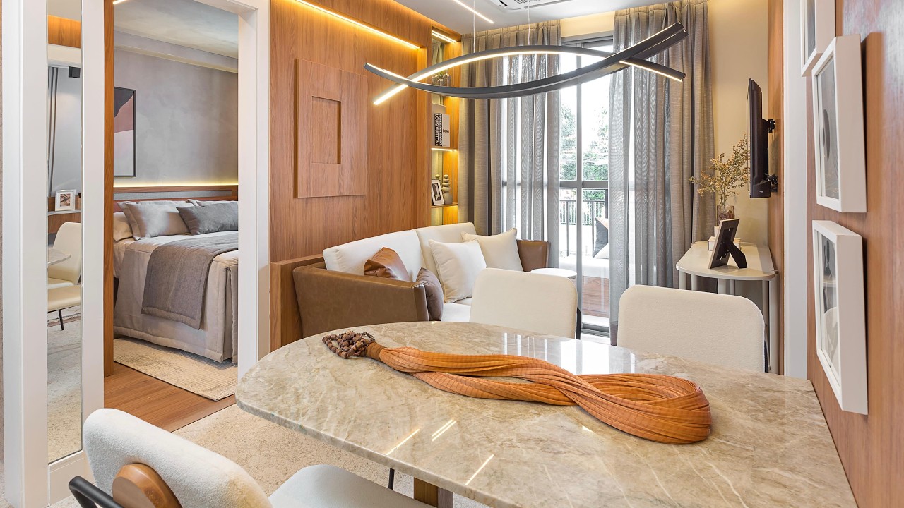 MÉRITO GUARULHOS DECORADO 🤩 02 dorms.|  37 METROS | com SACADA​⁠😍   @curyconstrutora ​