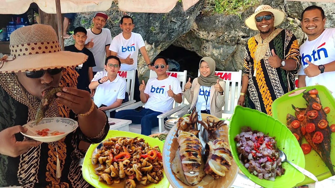 NikmatNya..! Olahan SERIBU SATU MACAM Menu  SEAFOOD Asli Dari Laut With Bank BTN