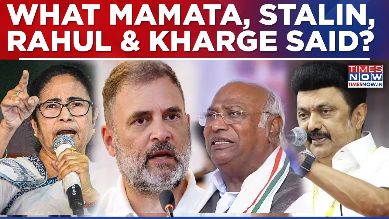 Opposition Attacks Centre Over 'Constitution', What Mamata, Stalin, Rahul, Kharge & Others Said?