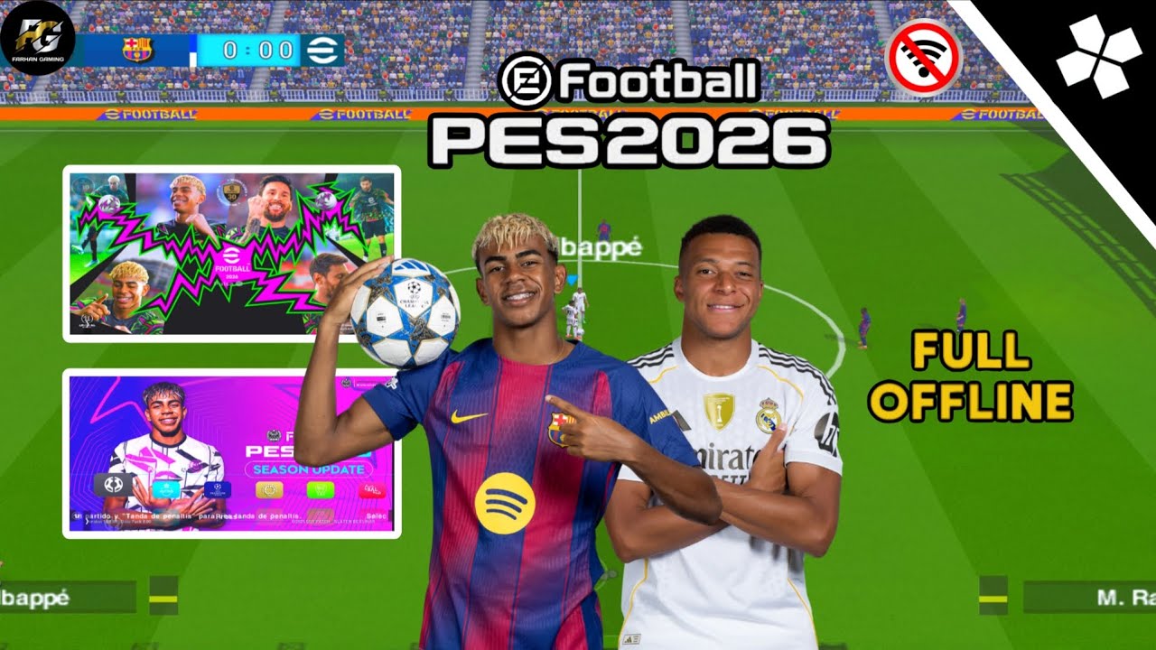 BARU🔥 !!! eFootball PES 2026 PPSSPP | GRAFIK FULL HD | ANDROID OFFLINE 