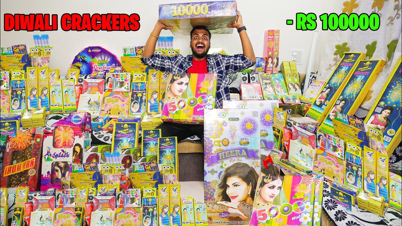 ₹100000 Biggest Diwali Stash 😱 New Unseen Crackers Diwali Dhamaka Video 💥