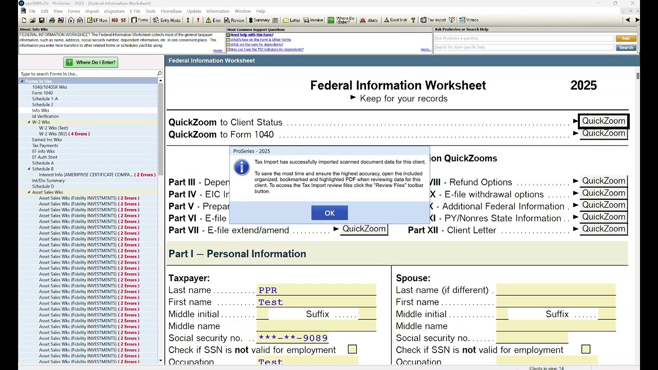 Tax Scan & Import Workflow