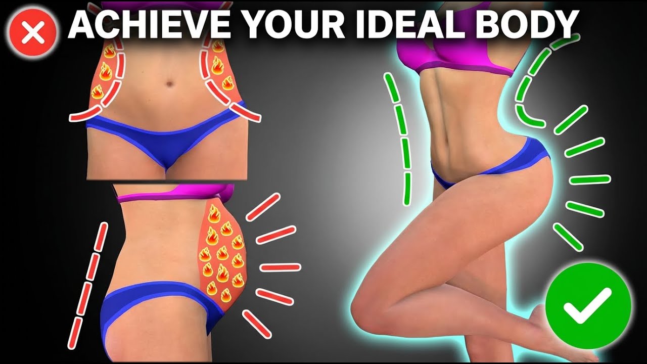 25 упражнений СТОЯ за 25 мин 🔥 Плоский Живот + Стройная Талия + Круглые Ягодицы (25-дневка)