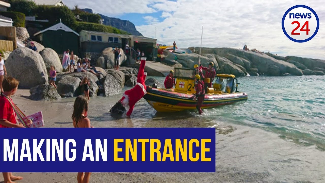 WATCH: 'Ho, ho, whoooa!' - NSRI to the rescue as Santa slips and stumbles off boat