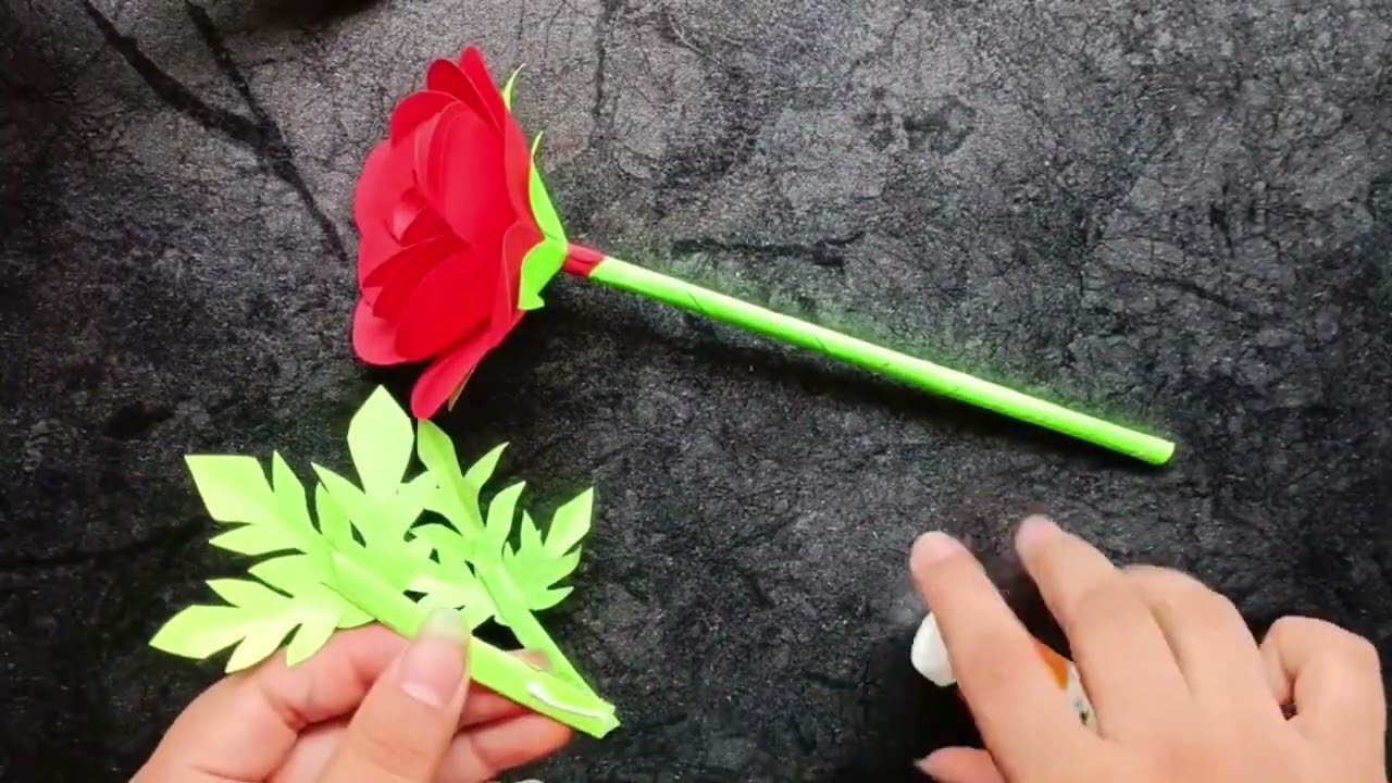How To Make Rose Flower With Paper. ।। Crafter Kajal Uniyal ।। #video #paperflower #craft