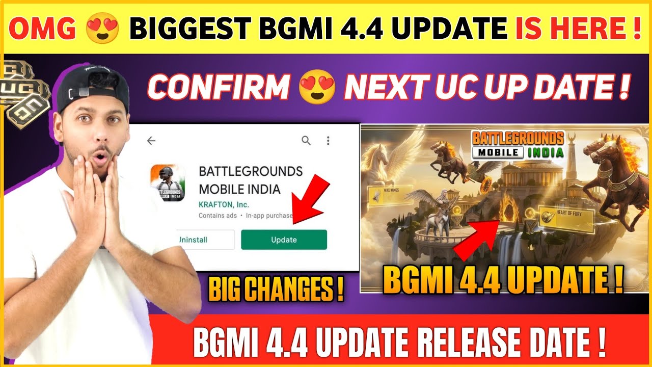BIG CHANGES 😍  Bgmi New Update is Here | Bgmi 4.4 Update | Features | Bgmi 4.4 Update Release Date