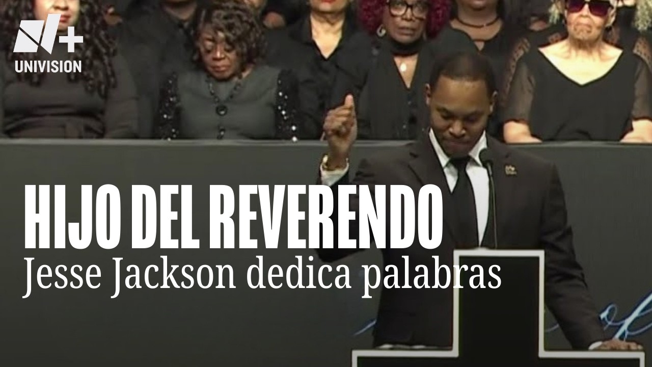 Hijo del reverendo Jesse Jackson dedica palabras a su padre en homenaje