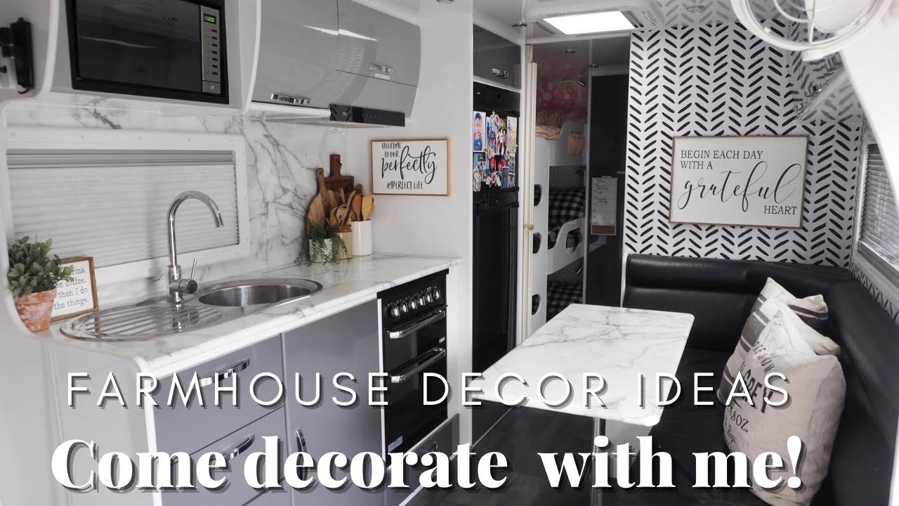 COME DECORATE OUR CARAVAN WITH ME! I FARMHOUSE TINY HOME DECOR IDEAS I