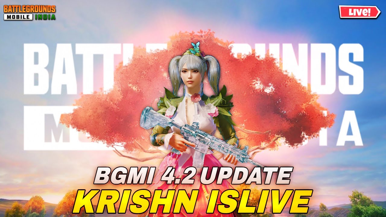 BGMI 4.2 UPDATE LIVE🛑 IPAD PRO M4 FPS 120 | KRISHN ISLIVE