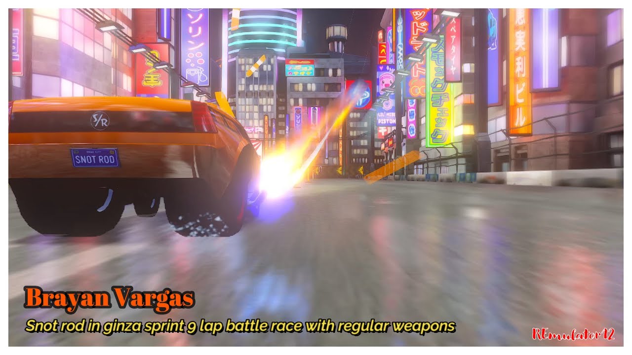 Cars 2 The Video Game | Snot Rod - Battle Race | Ginza Sprint 9 Laps