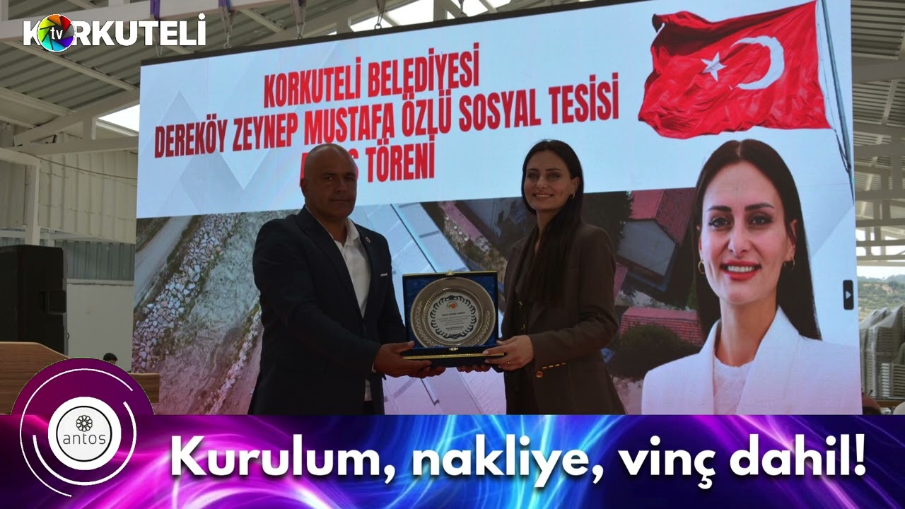 Korkuteli Belediyesi&rsquo;nden Derek&ouml;y&rsquo;e &Ouml;rnek Sosyal Tesis