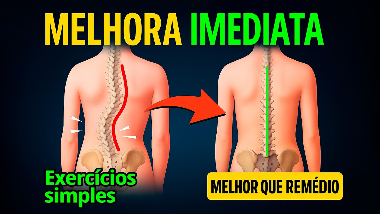 Como alinhar a coluna e melhorar a dor na lombar com exercícios simples