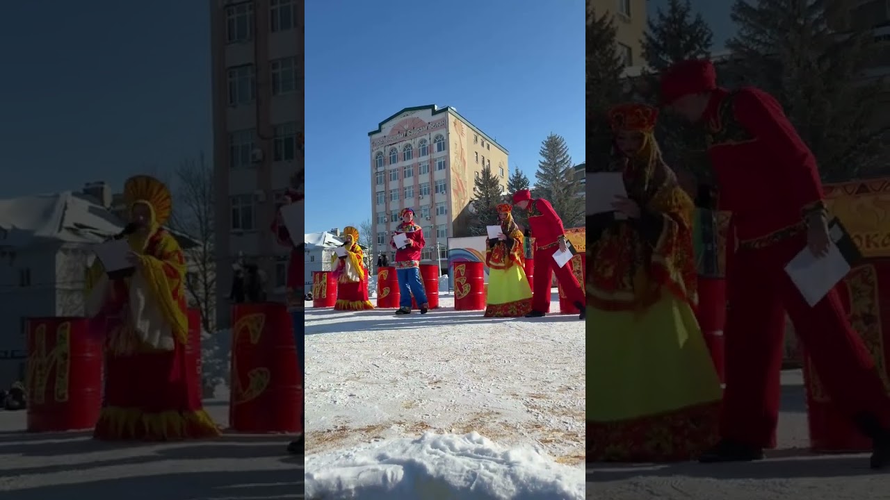 Широкая Масленица на центральной площади