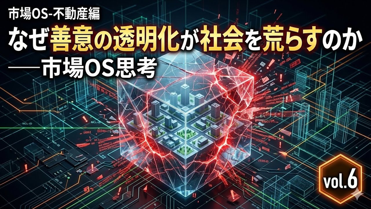 なぜ善意の透明化が社会を荒らすのか⸻市場OS思考（市場OS-不動産編vol.6）