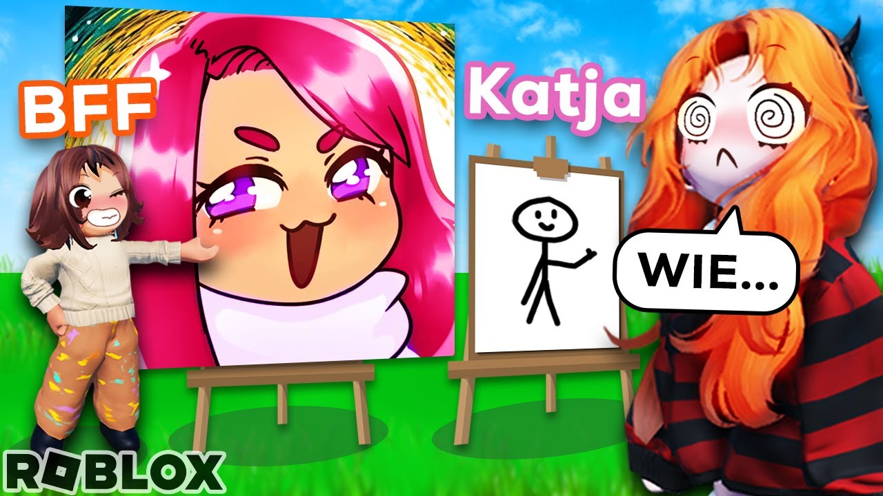 MAL BATTLE MIT MEINER BFF in ROBLOX 🎨 (sie ist eine Künstlerin)