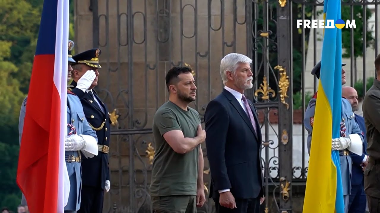 ⚡ Встреча президентов Украины и Чехии Зеленского и Павела. Официальная церемония