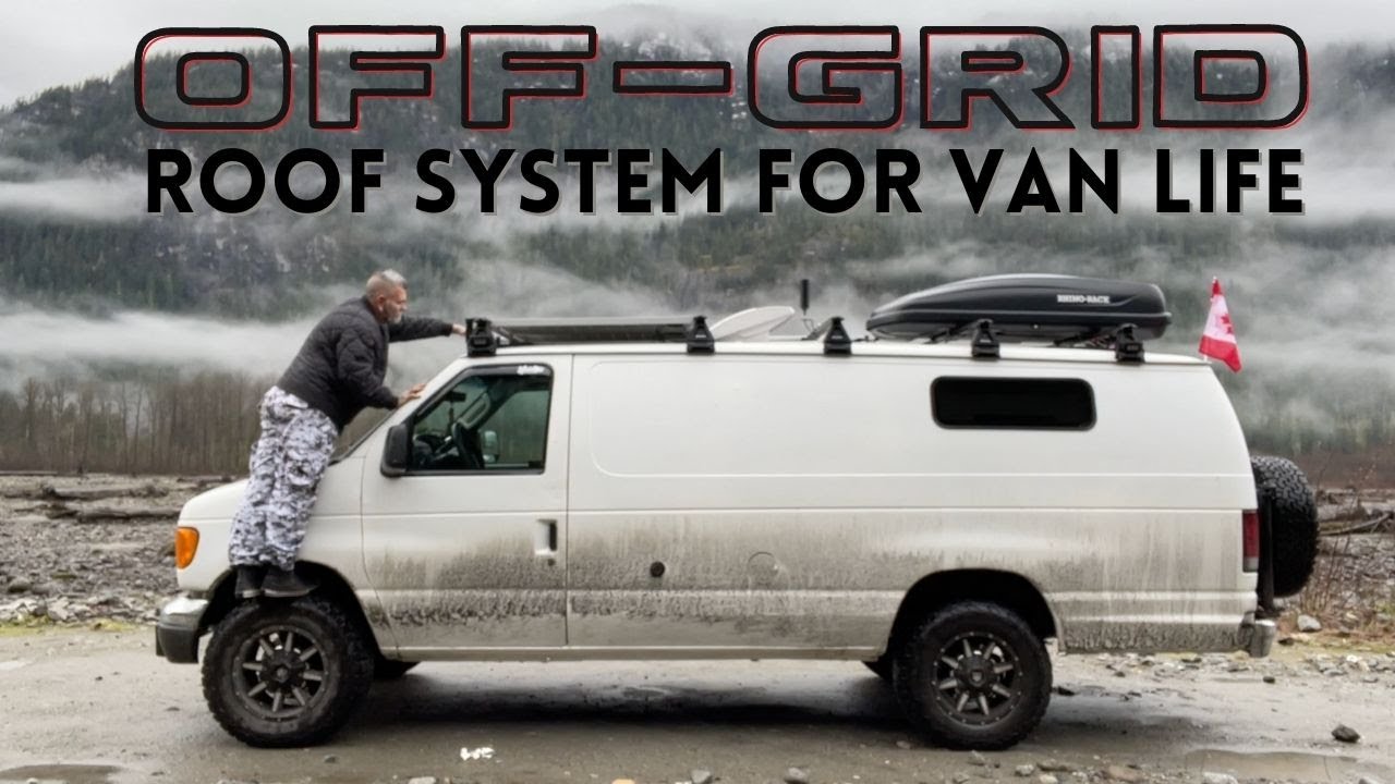 OVERLAND ADVENTURE VAN | Off-Grid Roof System, Solar, Storage, Lights, Awning, Cellular Booster