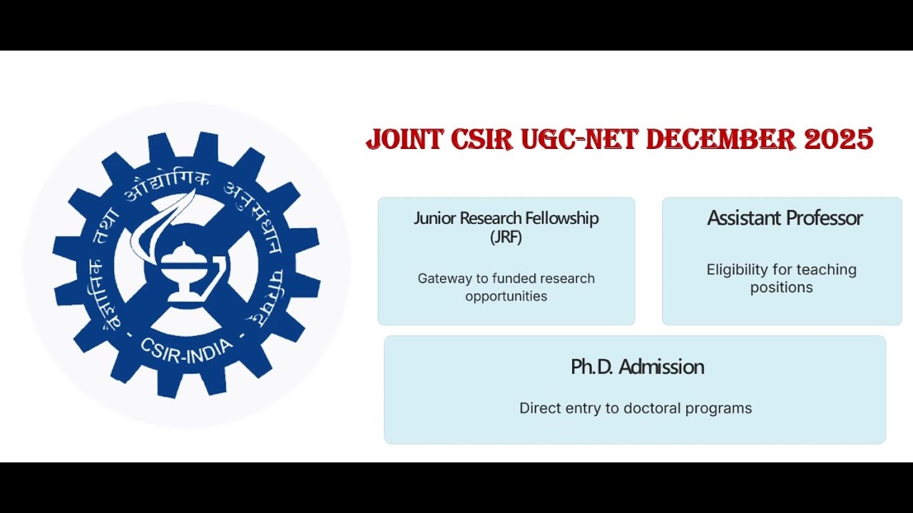 CSIR NET 2025 December Exam 🔥 | Official NTA Notification Out | JRF + Assistant Professor Full Info