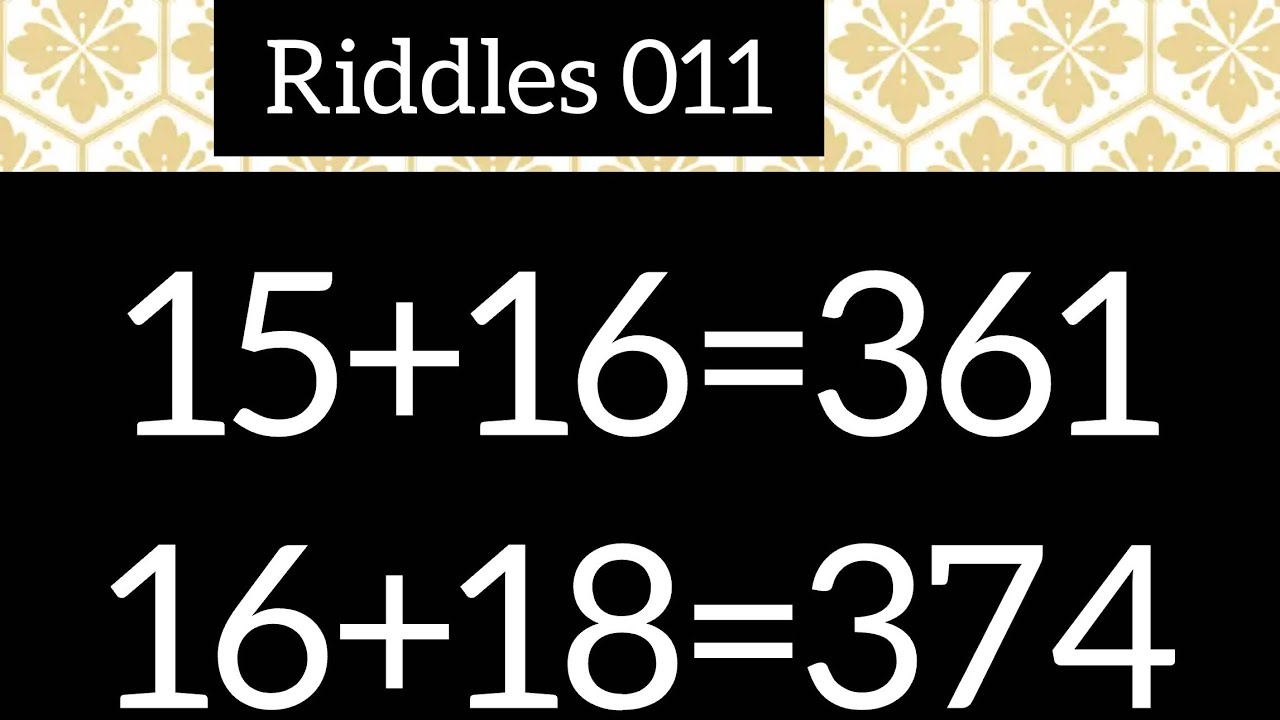 Riddles 011 Answer at the end Trendy Life vibes is live