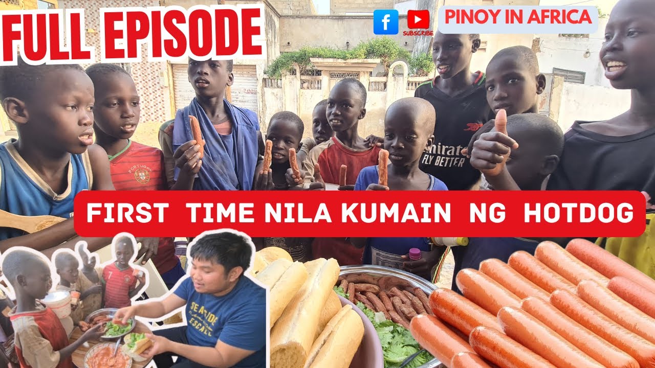 TUWANG TUWA SILA SA HOTDOG!  #africankids #pakain #feedthehunger