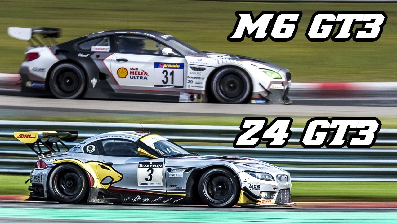 Sound comparison - BMW F13 M6 GT3 vs E89 Z4 GT3