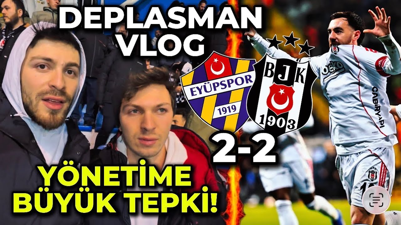 BEŞİKTAŞ DEPLASMAN TRİBÜNÜ YIKILDI! | YÖNETİM İSTİFA SESLERİ! | Eyüpspor 2-2 Beşiktaş | STAD VLOG