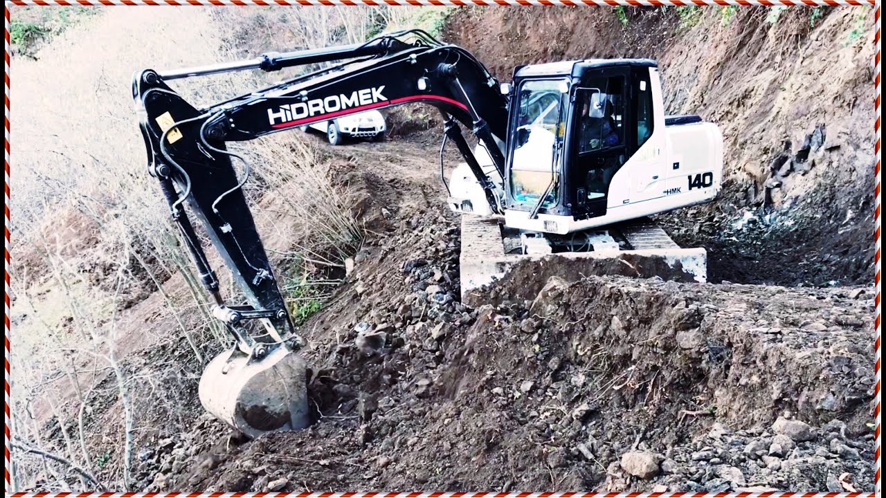 HMK 140 ZORU BAŞARIYOR.!! (Hidromek 140 Bıçaklı Ekskavatör)