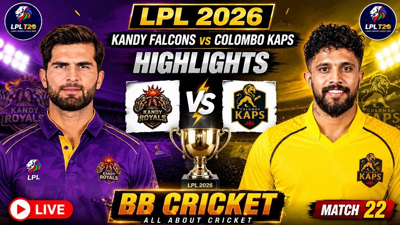 Colombo Kaps vs Kandy Royals Highlights 2026 Full Match Highlights  LPL 2026 Match 22 Shaheen Afridi