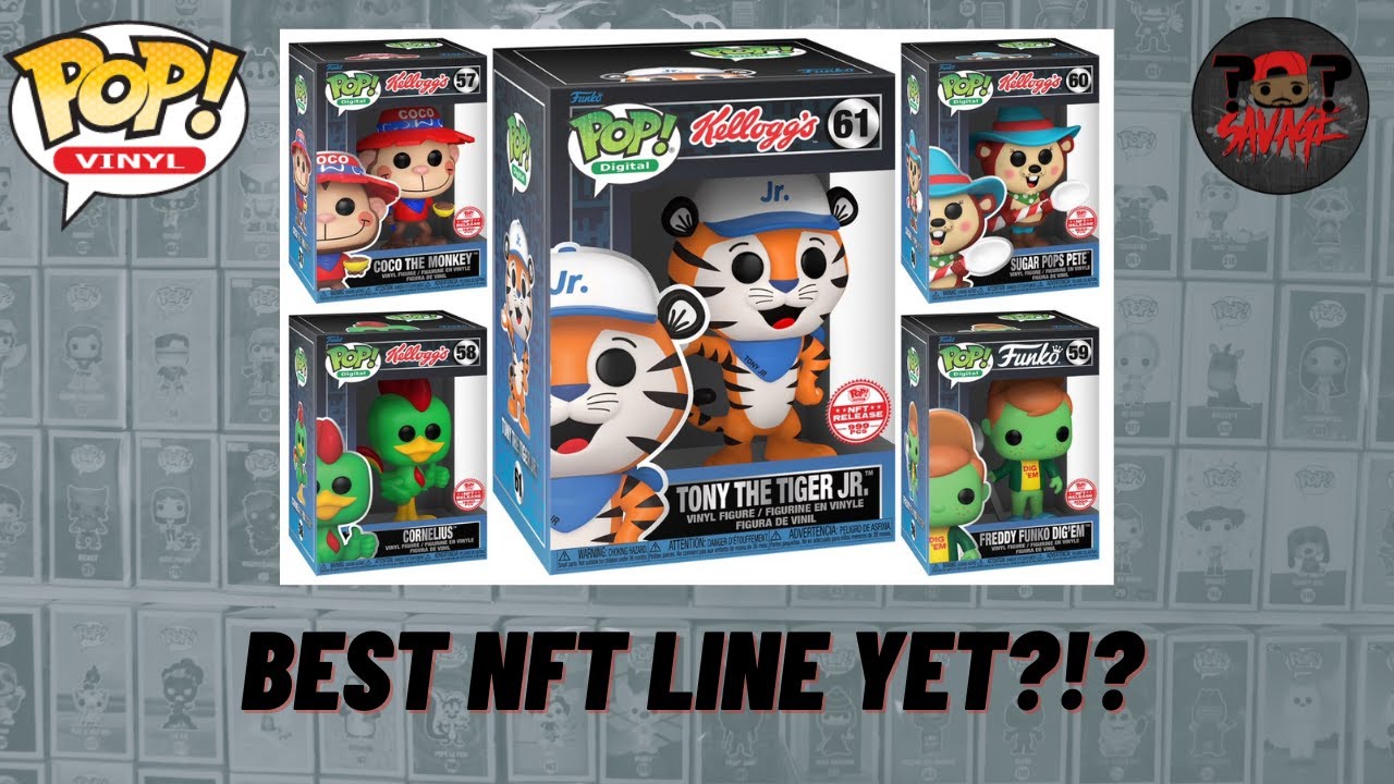 New Funko Pop NFT Redeemable Pickups+Kellogs Funko NFT Review!!