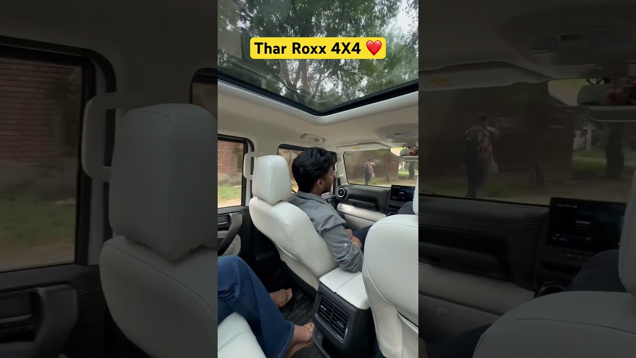 Thar Roxx 4X4 #thar #tharoffroad #thar5door #black #price #testdrive #interior