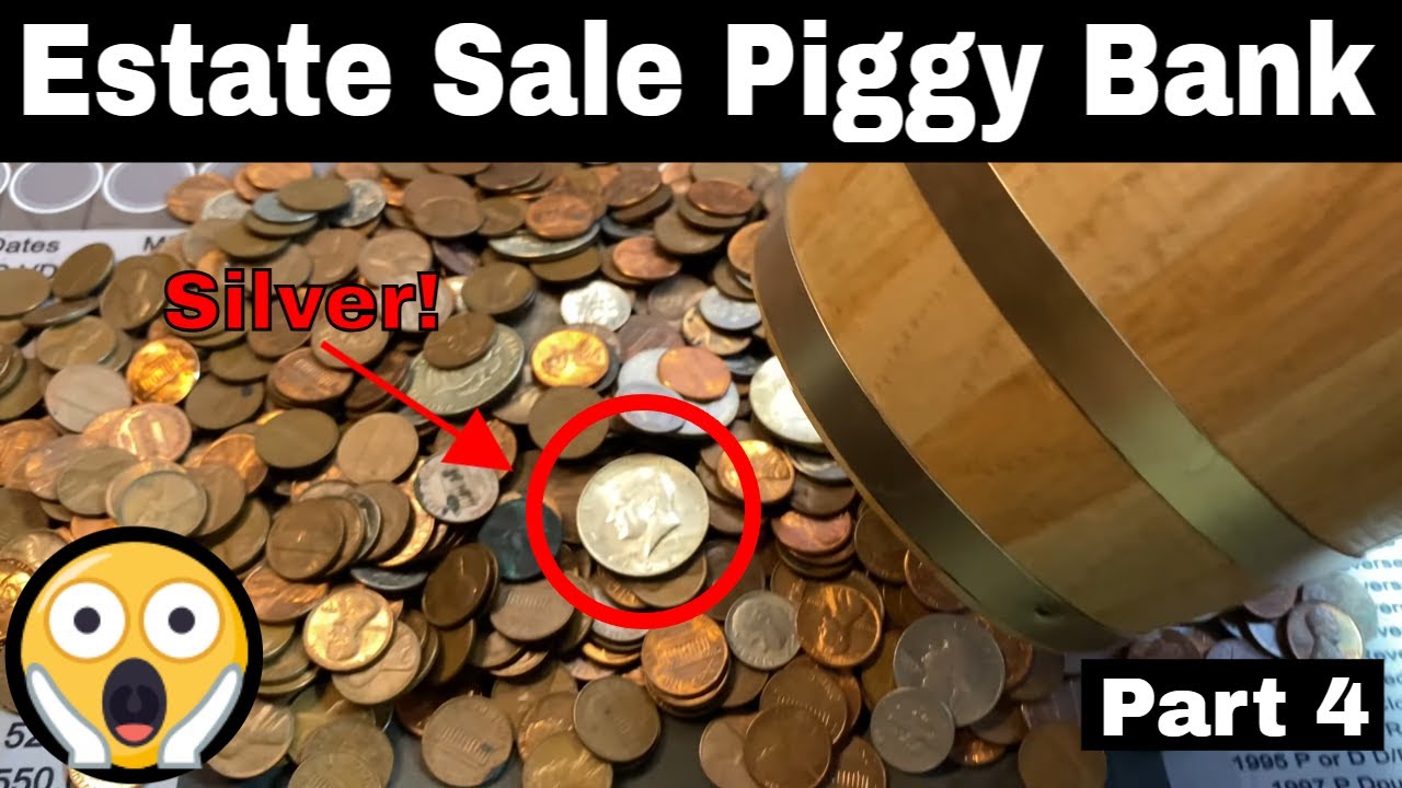 Estate Sale Finds, Part 4 - Silver Coins and Piggy Bank Search
