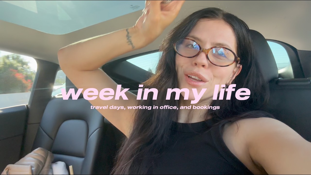 WEEK IN MY LIFE - TRAVEL DAYS, WORKING IN OFFICE, BOOKINGS - Lizzie Morgan Vlog