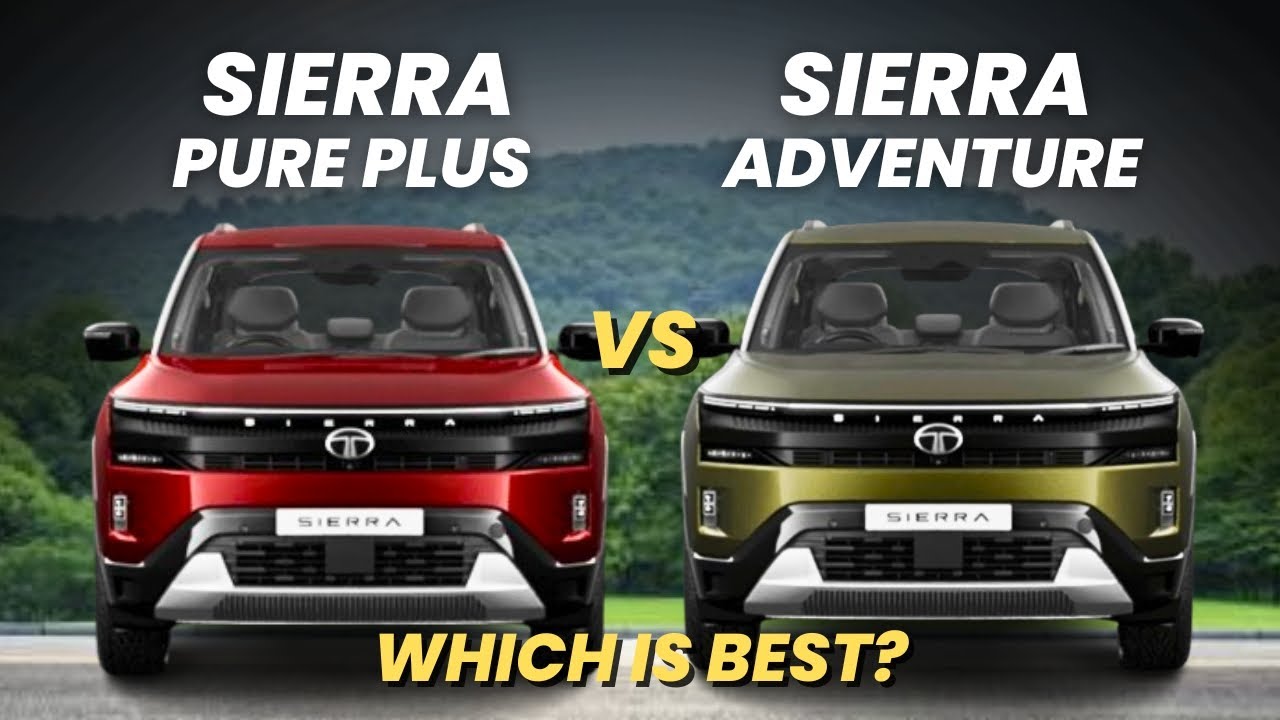 Tata Sierra Pure Plus vs Tata Sierra Adventure | Which is Best? | tata sierra pure plus vs adventure