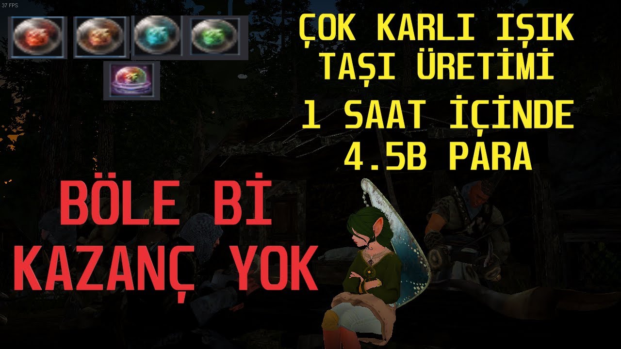 Bdo Işık Taşı Ürettik🔥🔥 4.5T Para🔥🔥 Aşırı Karlı 🔥🔥Kimya🔥🔥