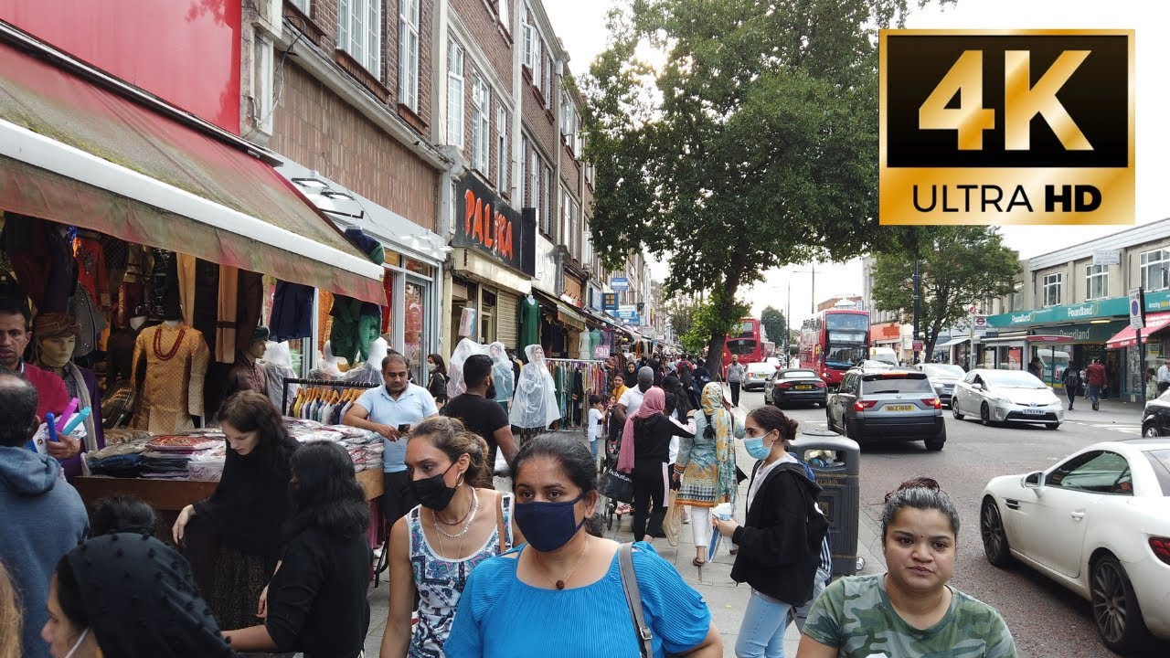Southall Complete Walking Tour 🇬🇧  -  Shopping Center 4k 