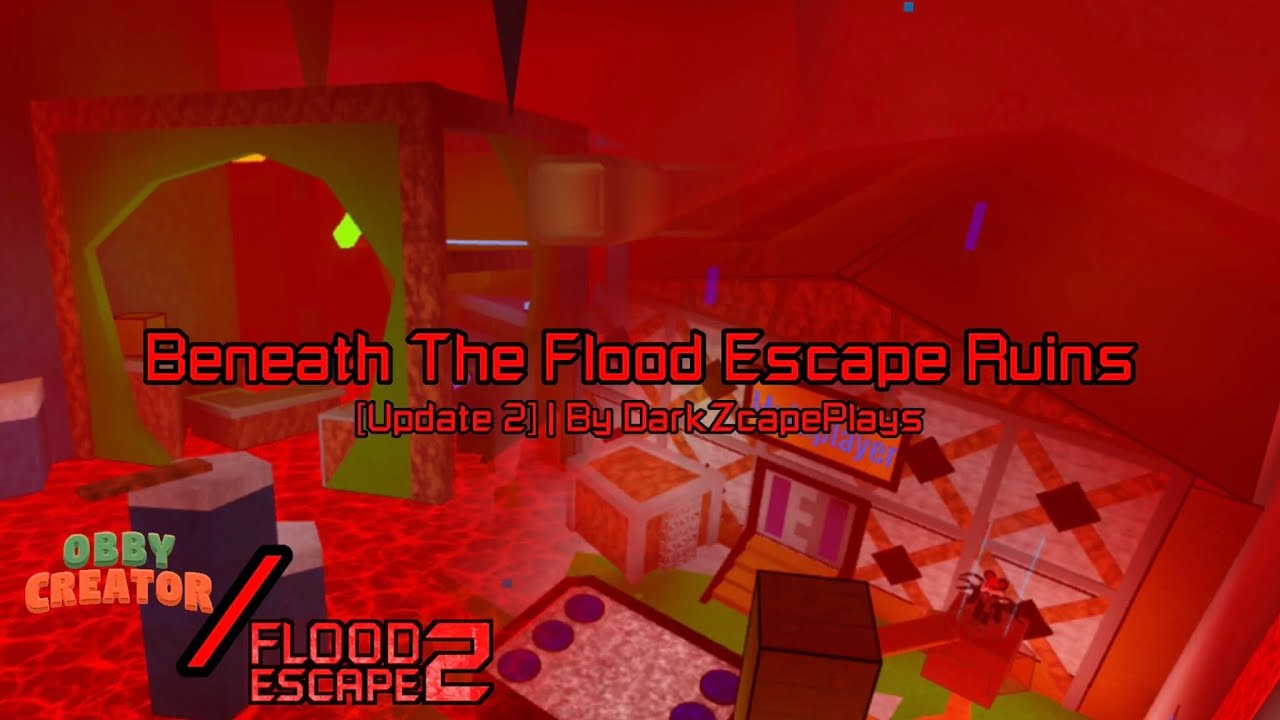BIG UPDATE ON BENEATH THE FLOOD ESCAPE RUINS!! [Remake] | Obby Creator