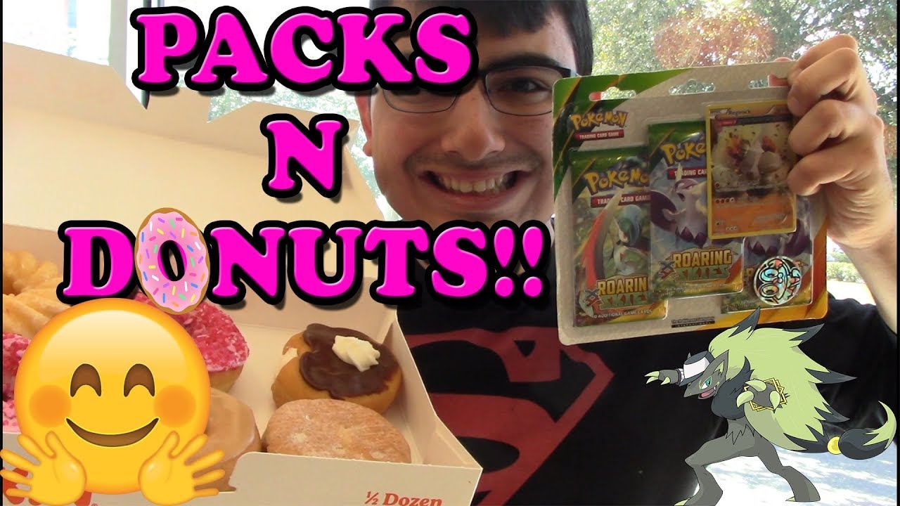 PACKS & DONUTS! 3 Pack Roaring Skies Blister Opening!!