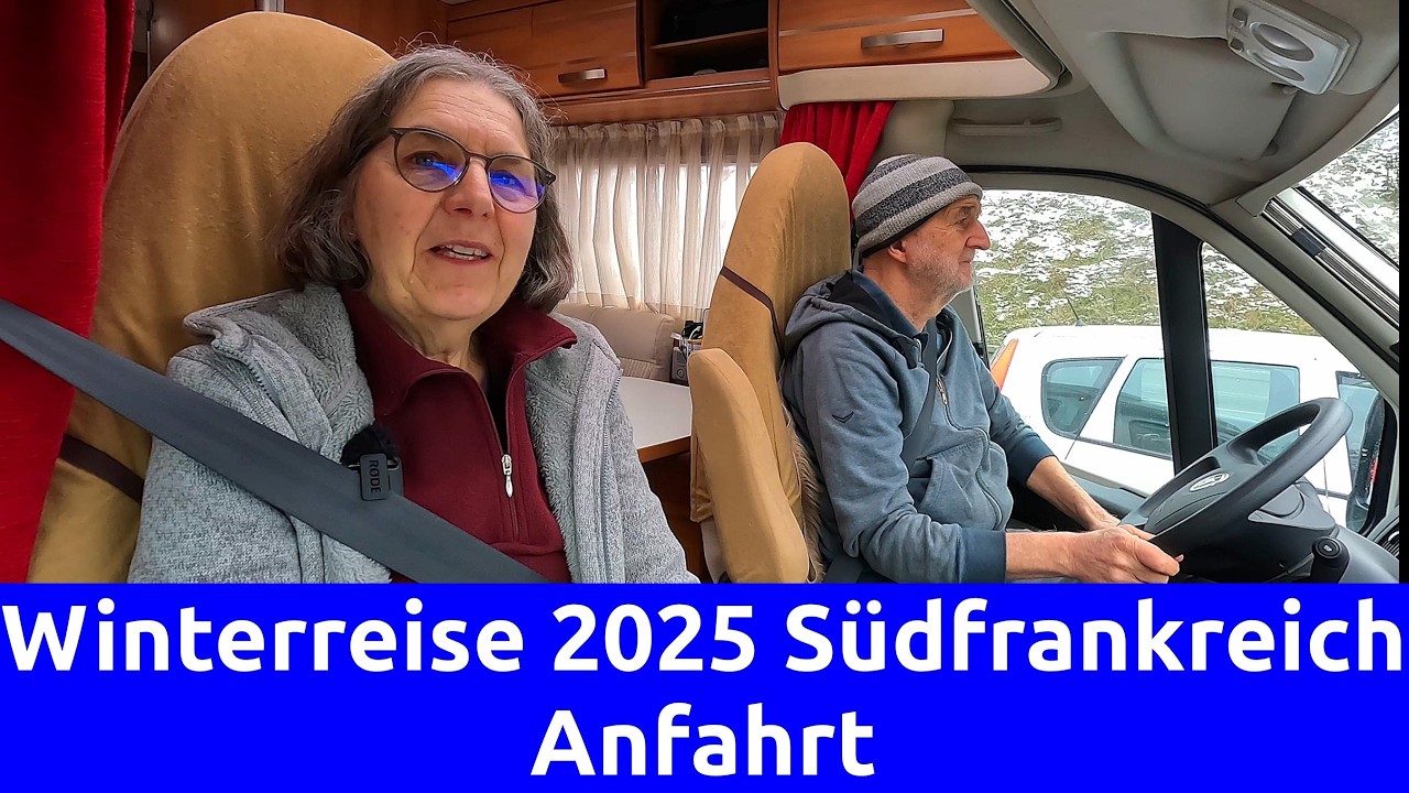 Anfahrt Winterreise 2025 Südfrankreich, Stellplätze