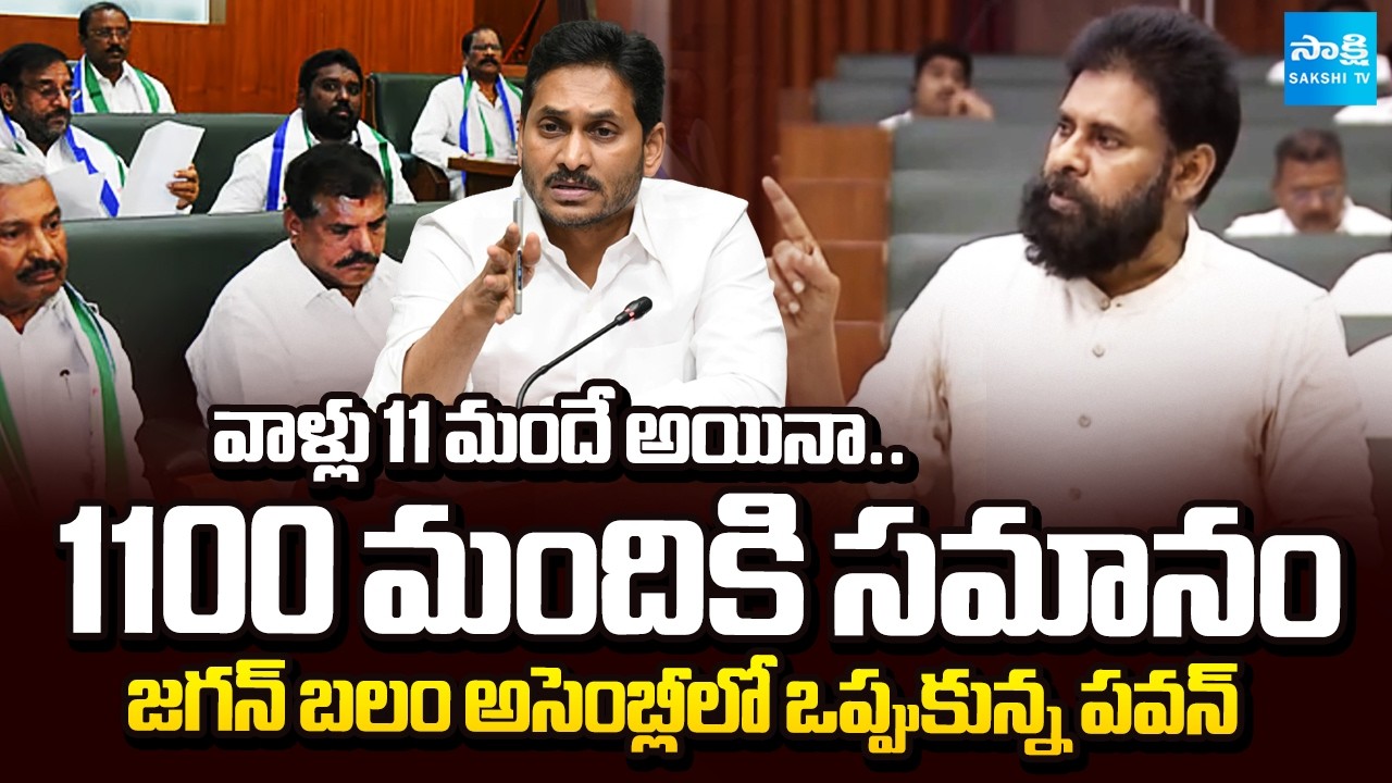 Deputy CM Pawan Kalyan Interesting Comments On YSRCP MLAs Strength | YS Jagan | @SakshiTV