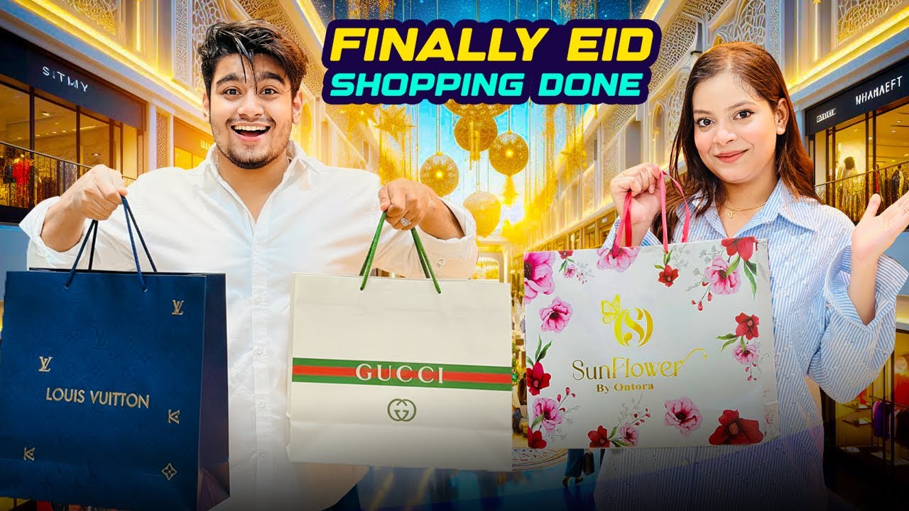 বিয়ের পর বউ কে প্রথম বার ঈদ শপিং করে দিলাম 🛍️ | Finally Eid Shopping Done | Talha Dewan 