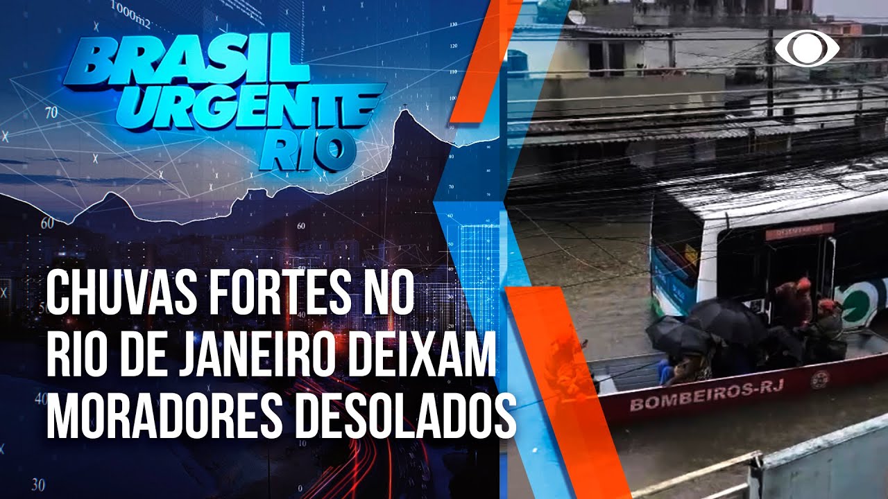 Rio de Janeiro enfrenta chuvas intensas em diferentes pontos do estado.