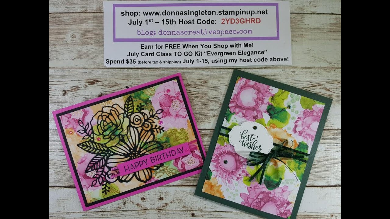 Stampin' Up Artistically Inked and Expressions in Ink Cards!