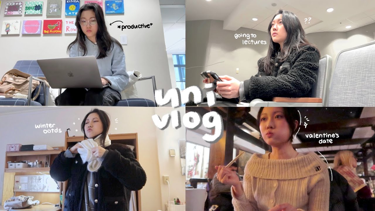 a college week in my life at Notre Dame 🍰 office hours, ootds, campus life, valentine's date